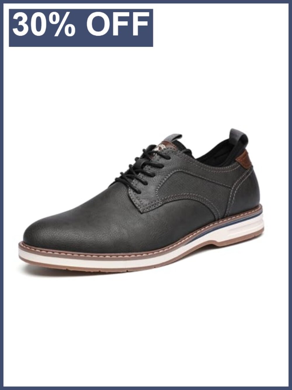 Mens Business Casual Oxford Shoes Lace Up Dress Shoes Comfortable Walking